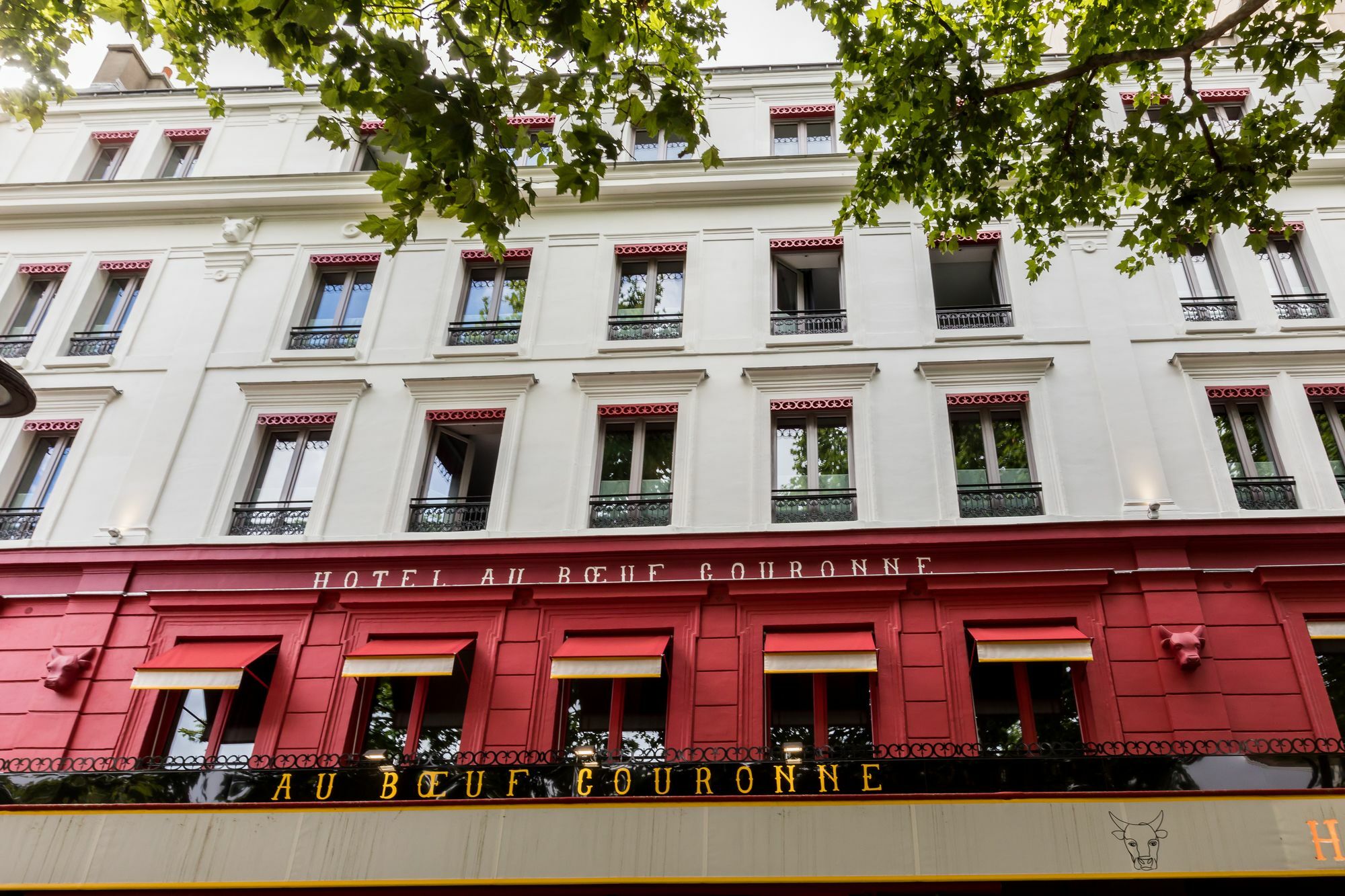 Hotel Restaurant Au Boeuf Couronne Paris Exteriör bild